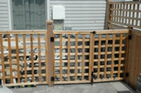 custom woodwork fence